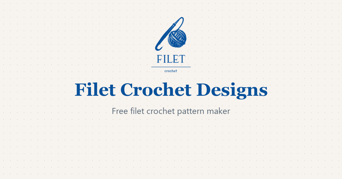 Free Filet Crochet Patterns for Beginners: 5 Easy Ideas